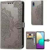 Lux-Case Funda abatible Mandala Samsung Galaxy A02 - Gris