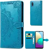 Lux-Case Funda abatible Mandala Samsung Galaxy A02 - Azul