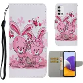 Lux-Case Funda abatible Wonderland Samsung Galaxy A22 4G - Conejos
