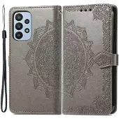 Lux-Case Funda abatible Mandala Samsung Galaxy A23 - Gris
