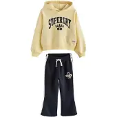 Superdry Conjunto navy / amarillo