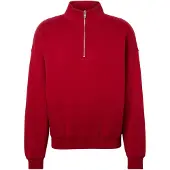 Abercrombie & Fitch Sudadera 'ESSENTIAL' rojo sangre