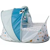 Eurekakids Cuna De Viaje Plegable Con Mosquitera Y 3 Muñecos-cucu