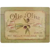 Creative Tops Paquete De 4 Manteles Individuales Olio D Oliva Large Premium