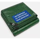 Merkloos Lona impermeable de 2x6 metros con ojales