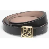 HUGO para mujer. 50558814 Cinturón Petrissa negro (80cm), Casual, Piel, outlet 2026.