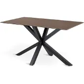 Pillovely Mesa de comedor Oryss Taupe cálido