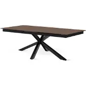 Pillovely Mesa de comedor Lorrins Taupe cálido