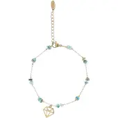 GRASSLAND Pulsera azul / oro / blanco