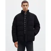 Selected Chaqueta de invierno negro