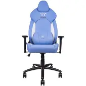 Thermaltake Silla de juego V Comfort, color azul y blanco