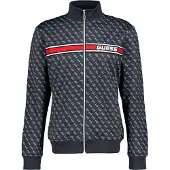 GUESS Sudadera con cremallera deportiva 'Korbin' rojo / negro / blanco