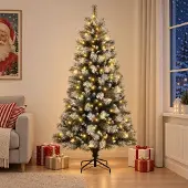 Syfax Árbol de Navidad artificial con ramas articuladas 240 cm
