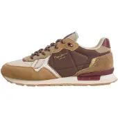 Pepe Jeans Zapatillas deportivas bajas 'Brit City' crema / camelo / marrón / burdeos