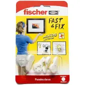 Fischer 534844, Interior, Gancho para llaves, Blanco, 16 kg, 4 unidades