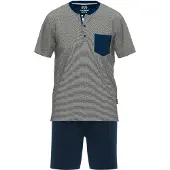 Ceceba Pijama corto navy / gris moteado