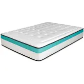 OEM Colchón viscoelástico de 150x190 cm, altura 24 cm, multicapa, firmeza media