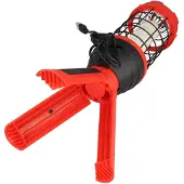 Velamp Lámpara de trabajo recargable PAUL con mini trípode – LED COB de 800 lúmenes, color rojo