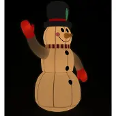 Syfax Muñeco de Nieve Inflable con LEDs 240 cm