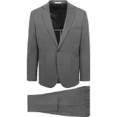 Suitable Traje De Punto Antracita Gris talla
