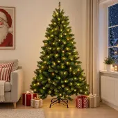Syfax Árbol de Navidad artificial con ramas articuladas 240 cm