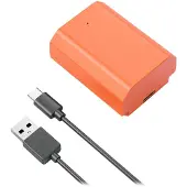 SmallRig 4969 Batería recargable para cámara NP-FZ100 USB-C naranja
