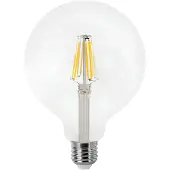 Matel Bombilla Led Globe Filament E27 G125 Warm Clear 12w