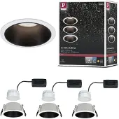 Paulmann Juego de 3 focos empotrables LED Cole