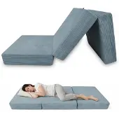 Merkloos Colchón plegable de 80x195 cm, cómodo y práctico