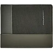 Piquadro Sync Cartera Bloqueo RFID Piel natural 11 cm verde
