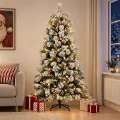 Syfax Árbol de Navidad artificial con ramas articuladas 210 cm