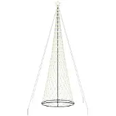 vidaXL Árbol de Navidad LED, luz cálida, 500 cm, metal