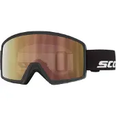 SCOTT - Máscaras de esquí - Neo Compact Light Sensitive Black AMP LS Cinnamon Chrome S1-3 de Silicona - Negro