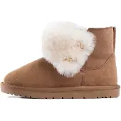 Gooce Botas de nieve 'Junia' crema / marrón castaño