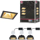 Paulmann Juego de 3 focos empotrables LED Cole