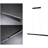 Paulmann Lámpara colgante LED Aptare de , negra, con sensor, atenuable