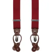 Suitable Luxe Tirantes Rojo Burdeos