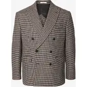 Selected Solapa En Pico Blazer Con Doble Botonadura Hombres Gris 46