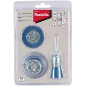 Makita Conjunto de cepillos de nylon de , 3 piezas D-70758