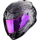 Scorpion EXO-491 Dream Casco Integral Negro/Morado XS unisex