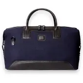 Hackett London para hombre. HM4100022 Bolsa de viaje Wells Canvas azul marino (OSFA), Casual, Algodón, outlet 2026.