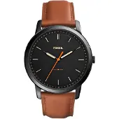 Fossil Reloj analógico 'THE MINIMALIST 3H' marrón / negro
