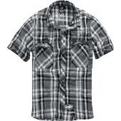 Brandit Camisa 'Roadstar' gris oscuro / negro / blanco