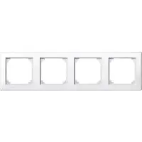Merten Marco de 4 elementos, línea M-Smart, color blanco polar brillante, referencia 478419