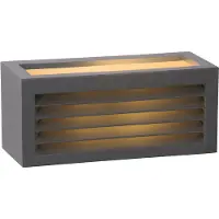 Lucide DIMO, Lámpara de pared exterior, Negra, IP54, Para fachadas, Jardines, Terrazas, Iluminación, Diseño moderno