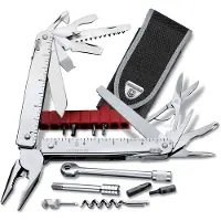Victorinox SwissTool X Plus 3.0339.N multiherramienta con trinquete, funda de nailon