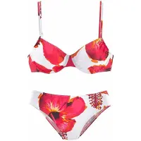 LASCANA Bikini rojo claro / blanco