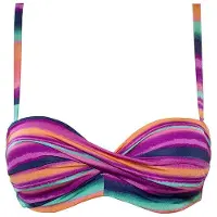 LASCANA Top de bikini mezcla de colores