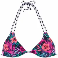 Venice beach Top de bikini 'Summer' navy / mezcla de colores / rosa