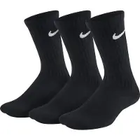 Nike - Kid's Everyday Cushioned Crew Socks 3-Pack - Calcetines multifuncionales size S - EU: 34-38, negro